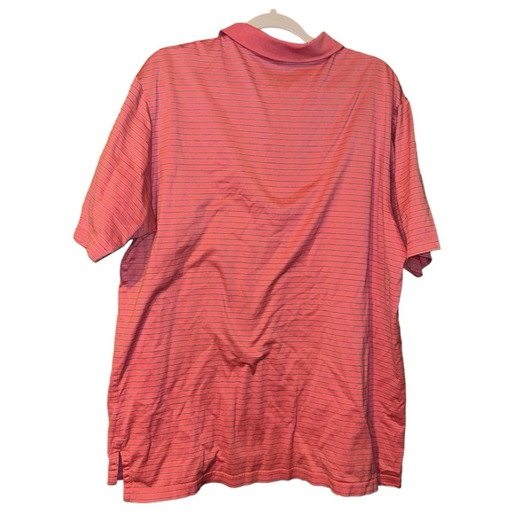 Peter millar pink stripe forsyth country club golf polo shirt size XL - Picture 2 of 4